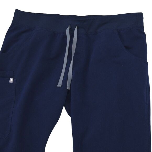 FIGS Pants Womens XL Petite Navy Kade Cargo Scrub Technical Drawstring - Picture 3 of 7